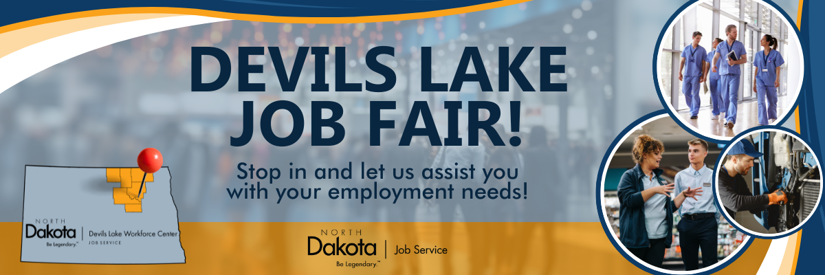 Devils Lake Job Fair Landing Page Banner